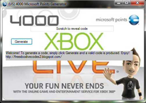 Free Microsoft Points Generator No Downloads Or Surveysay