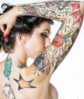 hot tattoo girls. hot tattooed girl