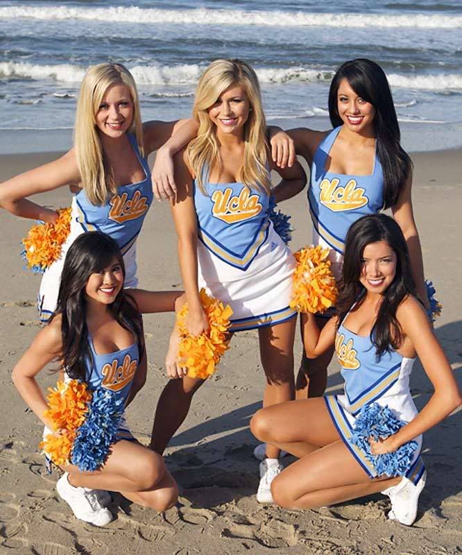 UCLA Girls Cheer Beach Pictures, Images and Photos