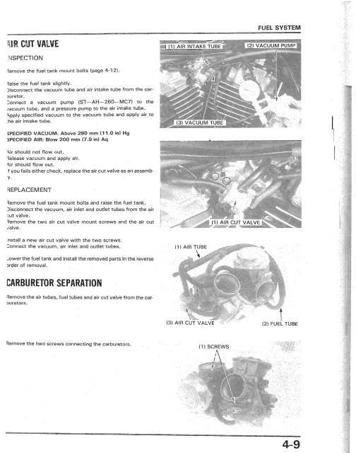 Anyone have a vacuum line diagram for an 85 VT1100C? - Honda Shadow