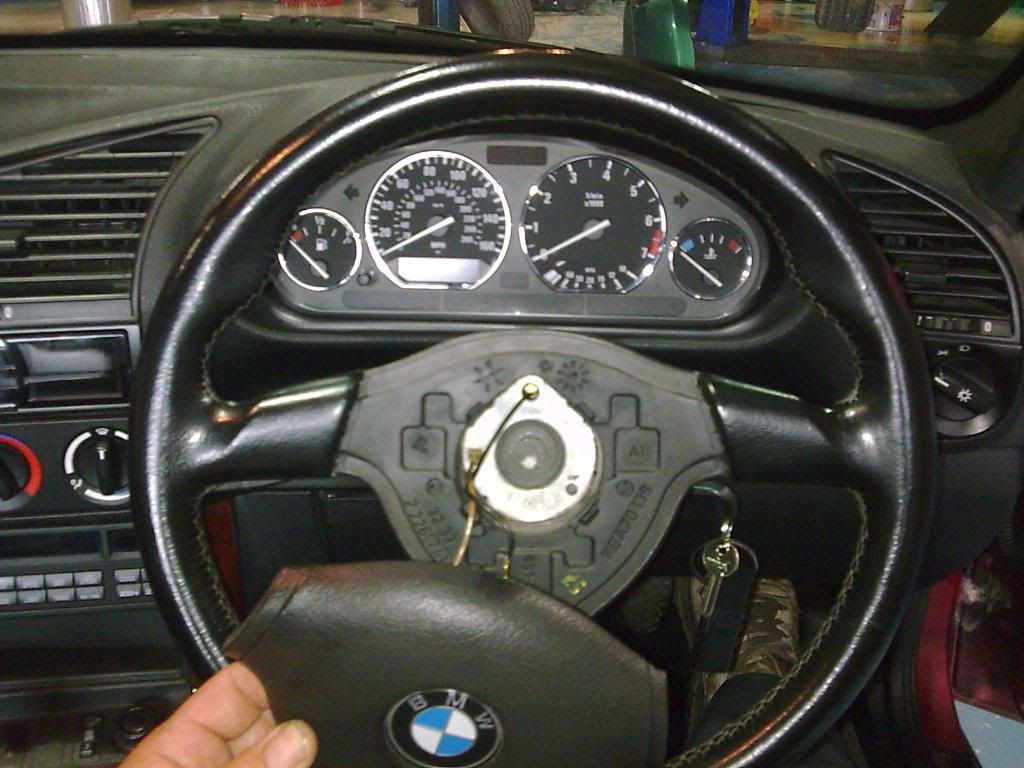 Bmw e36 steering wheel lock removal #2