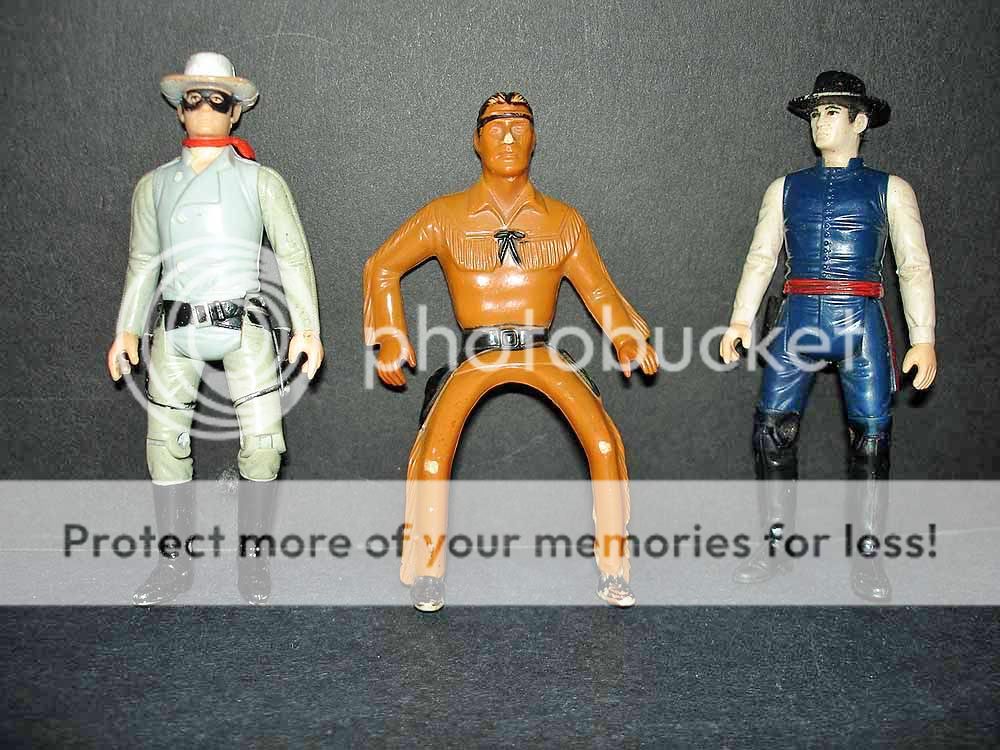   OF LONE RANGER FIGURE LOT w/ CAVENDISH, TONTO RARE dated 1961  